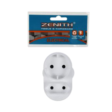 Zenith Plug Adaptor  - 1 x Shuko / 1 x 5amp